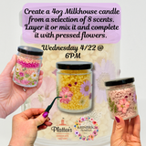 DIY CANDLE & PRESSED FLOWER WORKSHOP @ PLATTER’S