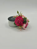 Pink Bouquet Mini Magnetic Topper & Candle