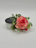 Christmas Carnation Mini Magnetic Topper & Candle