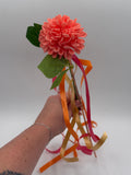Coral, Orange, Gold, & Red Fairy Wand
