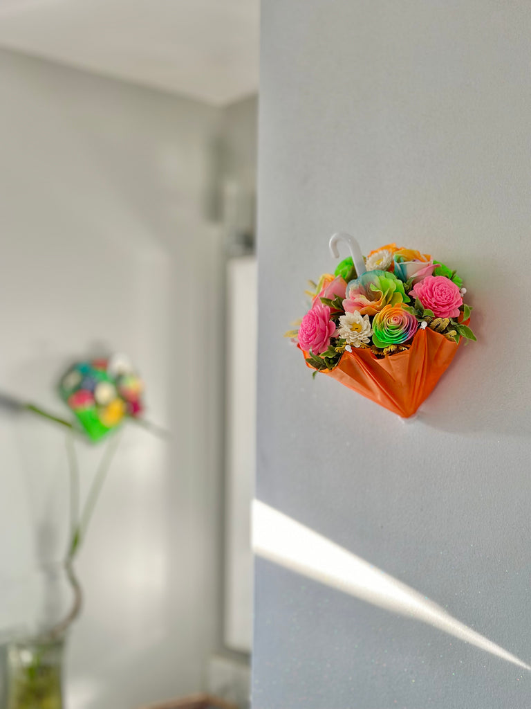 Orange Mini Umbrella (Wall hanging)