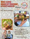 WOOD FLOWER SUCCULENT WORKSHOP @ PLATTER’S