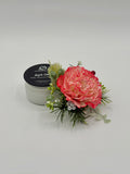 Christmas Carnation Mini Magnetic Topper & Candle