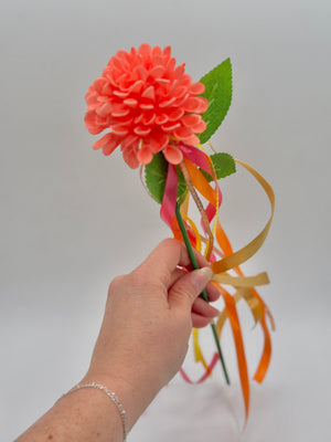 Coral, Orange, Gold, & Red Fairy Wand