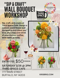 WALL BOUQUET SIP & CRAFT @ THIRD SPACE CAFE