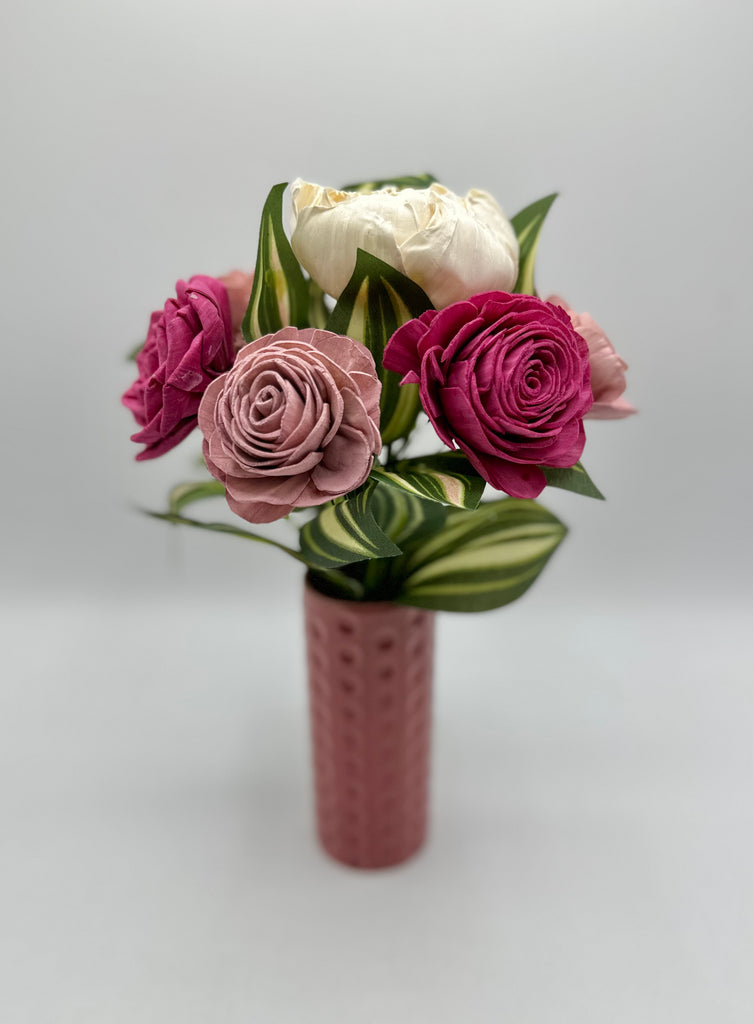 Bouquet in Rose Vase