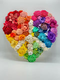 12” Peace Heart Rainbow